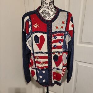 Heirloom collectibles patriotic Sweater‎
